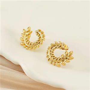 Wheat metal ear earrings