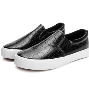 Slip-on Waterproof Women's Shoes Pu Casual Shoes Custom Vulcanized Shoes Factory Design