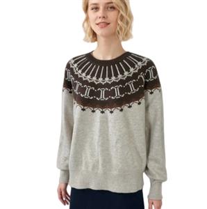 Women Clothing Wool Cashmere Knitwear Pullover Women's Clothes Knit Tops Luxury Clothes Ladies Jacquard Knitted Sweaters