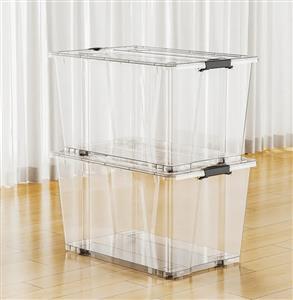 Household 5l Wholesale Large Plastic High Transparent clear pp Storage Boxes for Clothing Organizer