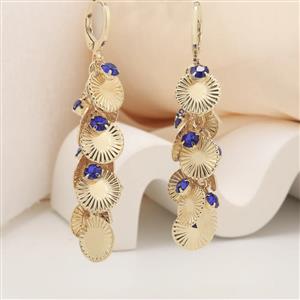Earrings made of base metal